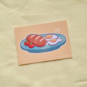 Breakfast art print (A6)
