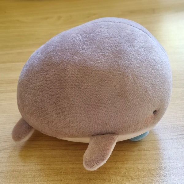 Mr Whale handmade plush (mocha)(approx. 12cm long x 7.5cm wide)