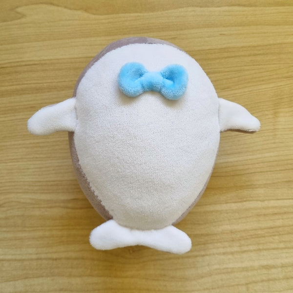 Mr Whale handmade plush (mocha)(approx. 12cm long x 7.5cm wide)