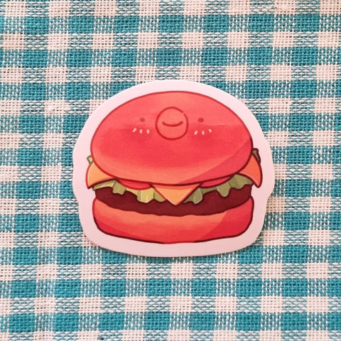 Hambirber glossy vinyl sticker (4.5cm tall, 5cm wide)