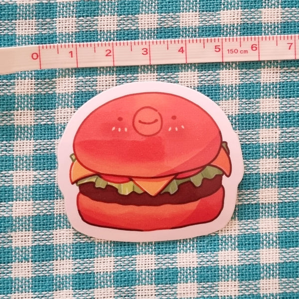 Hambirber glossy vinyl sticker (4.5cm tall, 5cm wide)