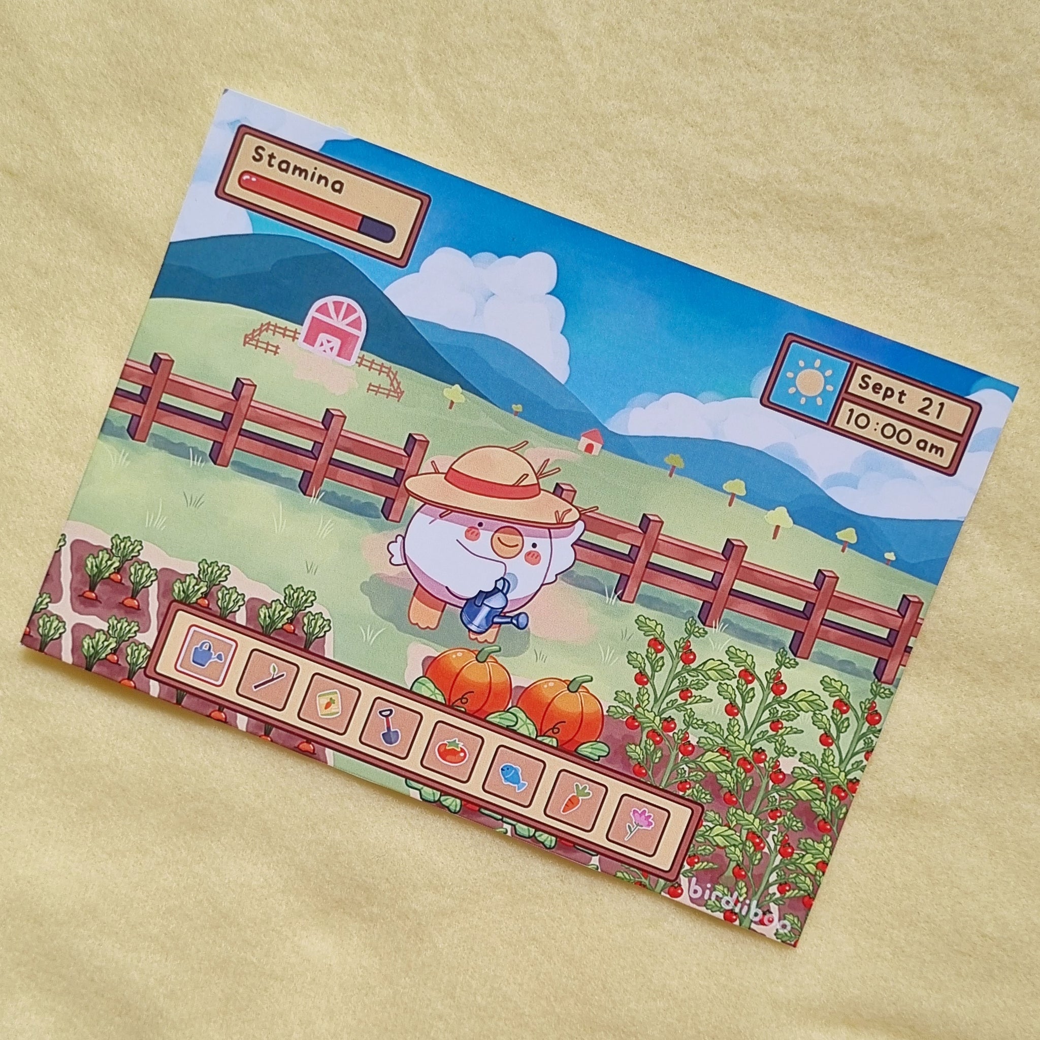 Farmer Marnie art print (A6)