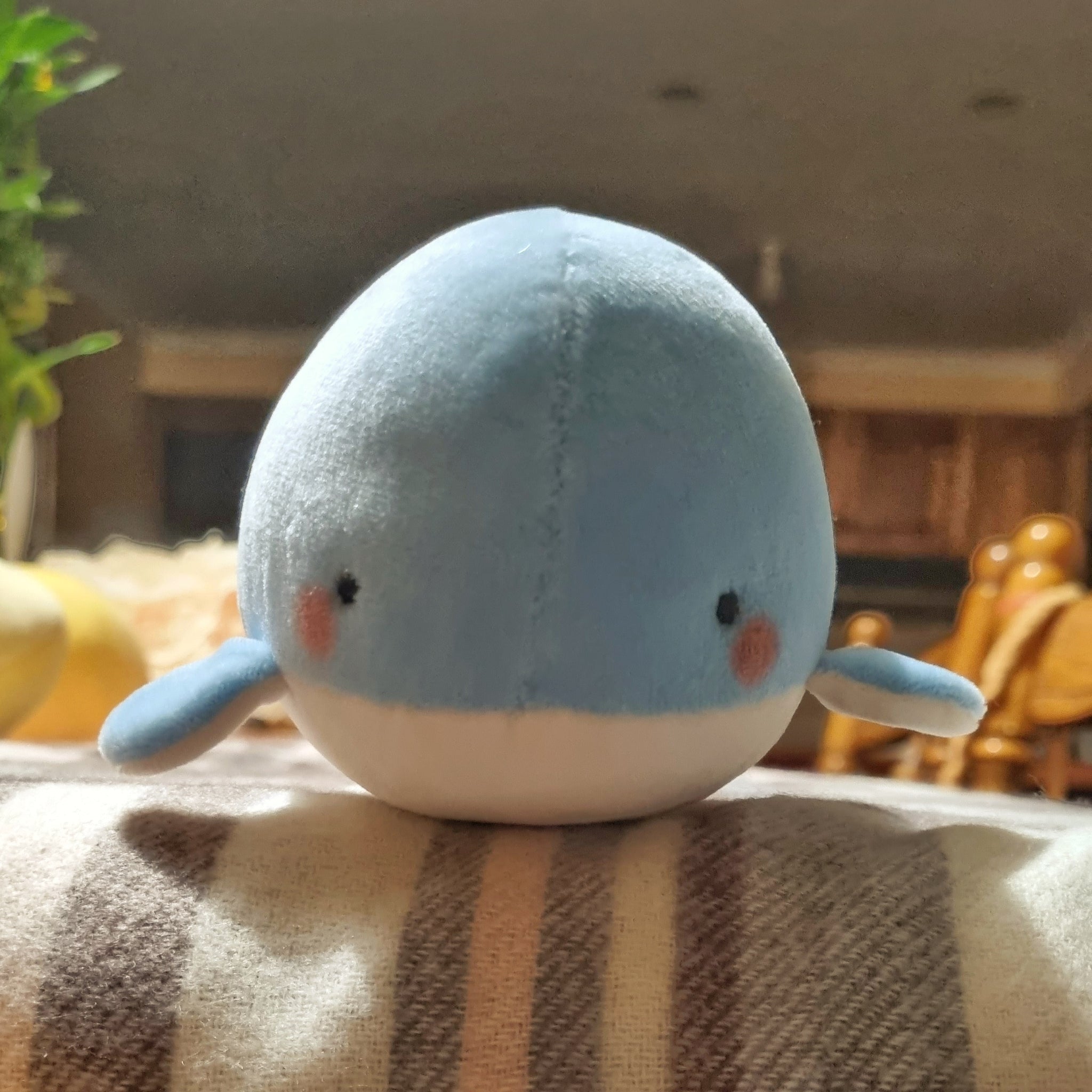 Mr Whale handmade plush(approx. 12cm long x 7.5cm wide)
